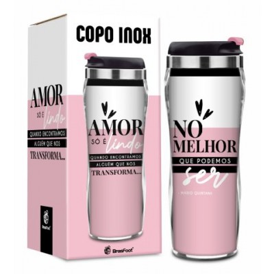 Copo inox amor