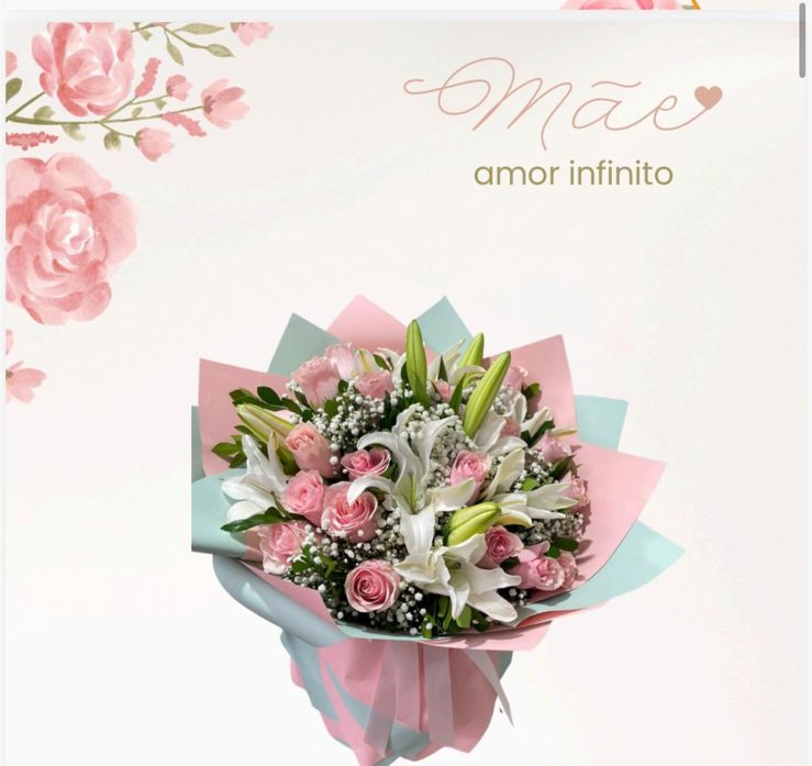 Ramalhete gg com Lirios e rosas