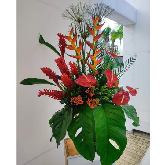 Arranjo com Flores  Tropicais