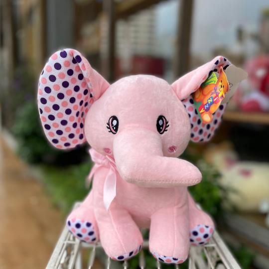 Pelúcia Elefante cor de rosa